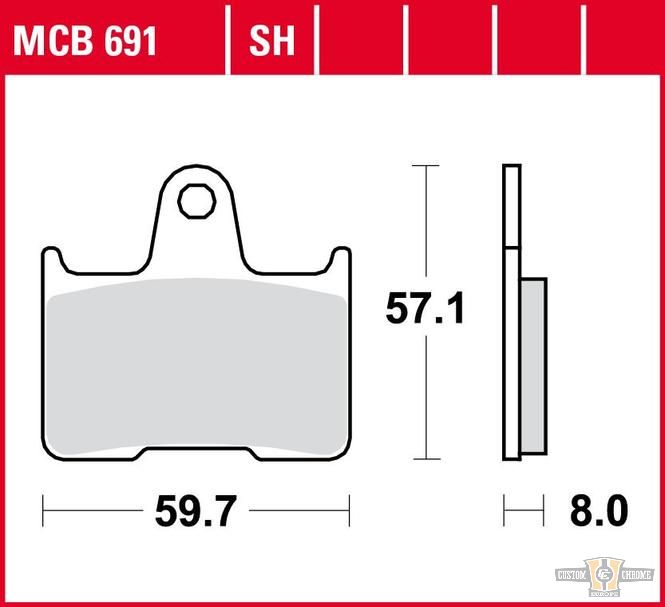Sinter Street Replacement Brake Pads For Harley-Davidson