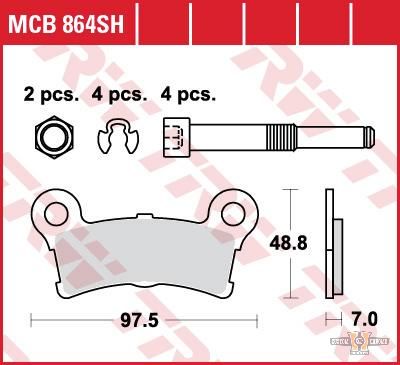 Sinter Street Replacement Brake Pads For Harley-Davidson