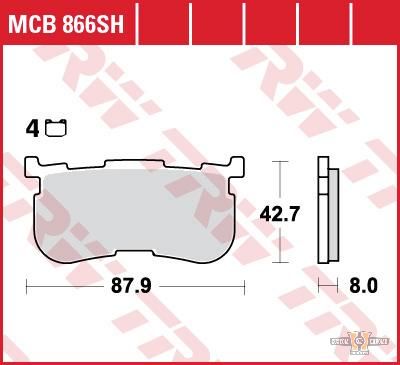 Sinter Street Replacement Brake Pads For Harley-Davidson