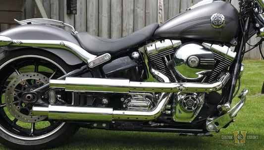 Shotgun OEM Headers Chrome For Harley-Davidson