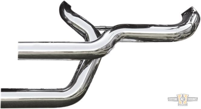 Shotgun Custom Headers Chrome For Harley-Davidson