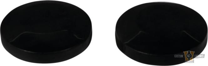 Front Axle Cover Set Black For Harley-Davidson