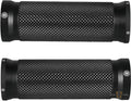 Base Grips Black Cut 1" Satin Throttle By Wire For Harley-Davidson
