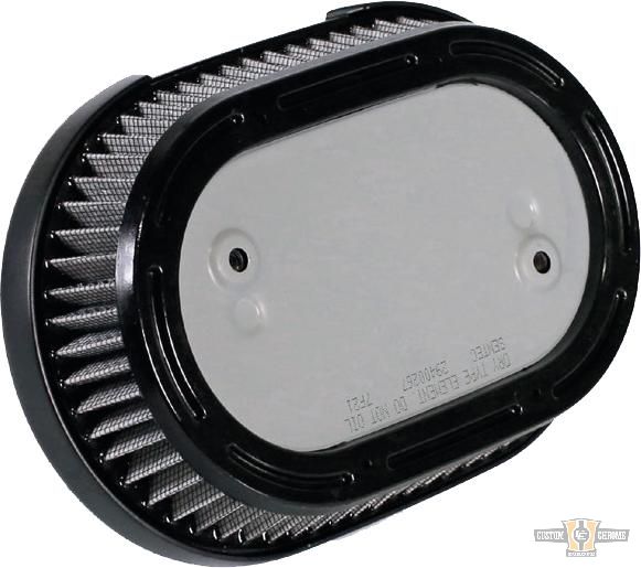 Oval Airbox Air Cleaner Kit Flat Black For Harley-Davidson