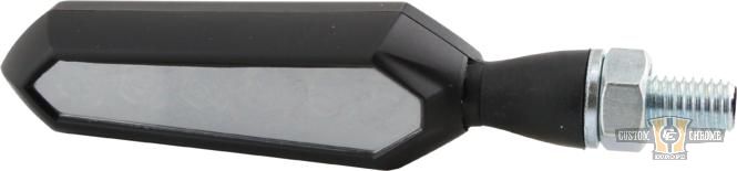 SORA Sequential LED Turn Signal Black Satin Mirror LED For Harley-Davidson