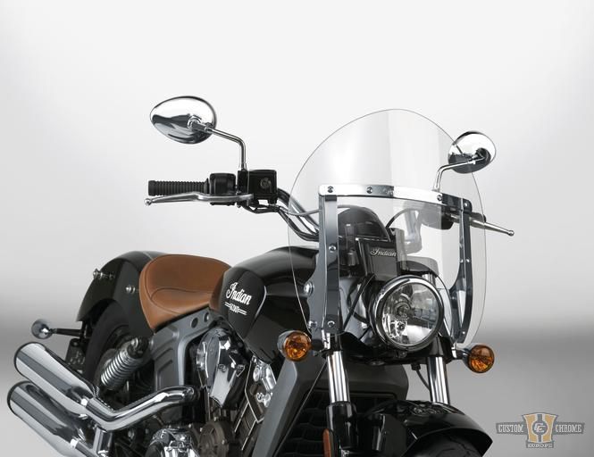 Switchblade Shorty Quick Release Windshield Clear For Harley-Davidson