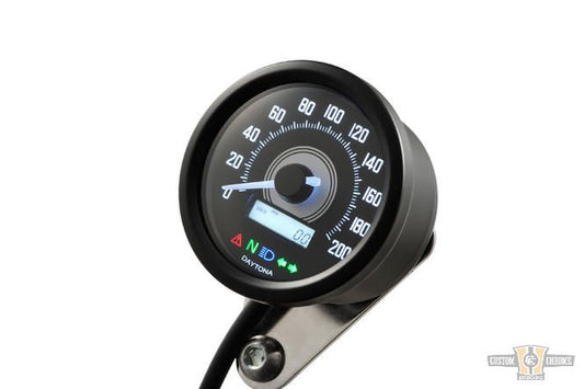 Velona60 Speedo- & Tachometer Black 60.0 mm For Harley-Davidson