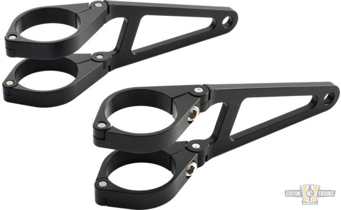 CNC Type Headlight Bracket Black For Harley-Davidson