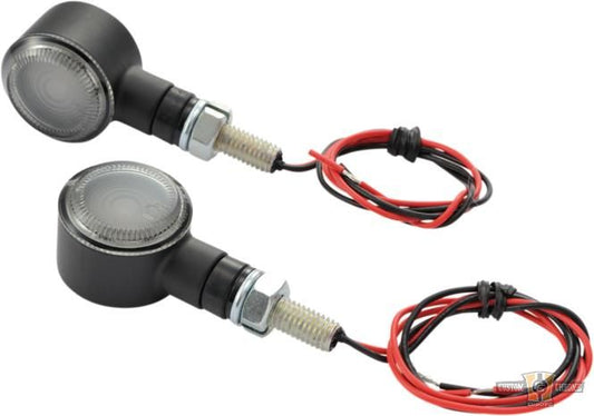 D-Light SOL LED Turn Signal Black Satin Smoke LED For Harley-Davidson