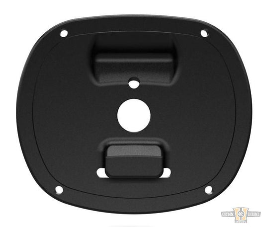 Down & Inside License Plate Bracket Black For Harley-Davidson