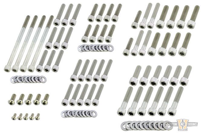 Drivetrain Screw Kits Raw For Harley-Davidson