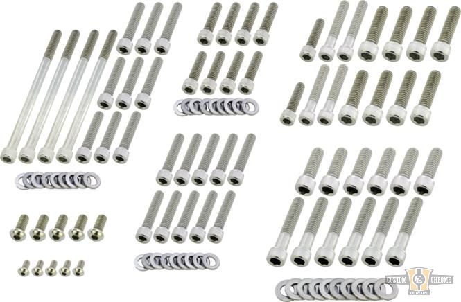 Drivetrain Screw Kits Raw For Harley-Davidson