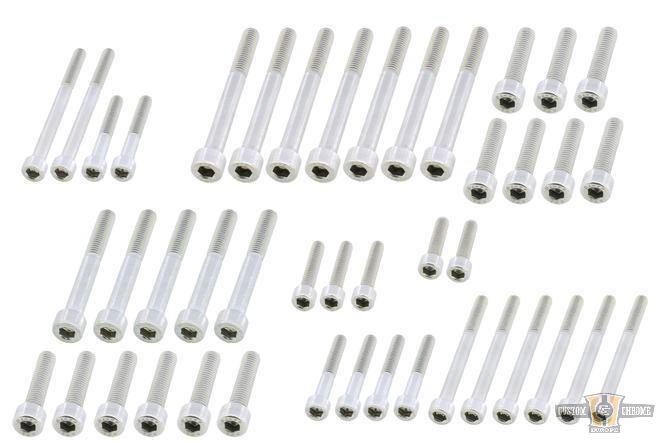 Drivetrain Screw Kits Raw For Harley-Davidson
