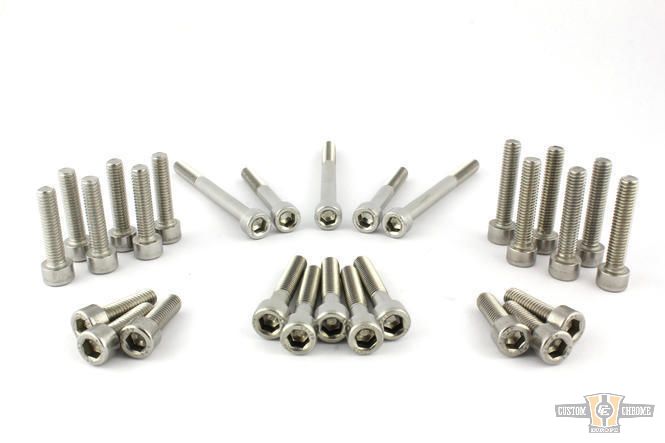 Drivetrain Screw Kits Raw For Harley-Davidson