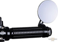 mo.view spy Bar End Mirror Black, Anodized For Harley-Davidson