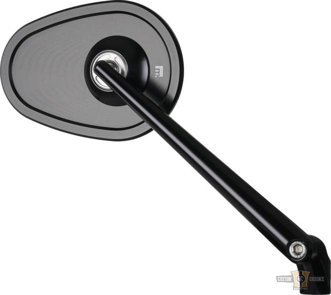 mo.view club Mirror Black, Anodized For Harley-Davidson