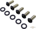 Derby Cover Screw Kits Flat Black Powder Coated For Harley-Davidson