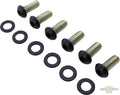 Derby Cover Screw Kits Flat Black Powder Coated For Harley-Davidson