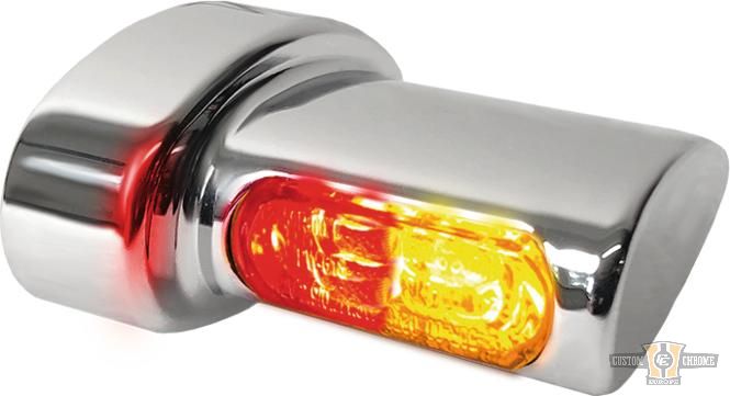 Winglet Mini 3in1 LED Turn Signal/Tailight/Brake Light Chrome Smoke LED For Harley-Davidson