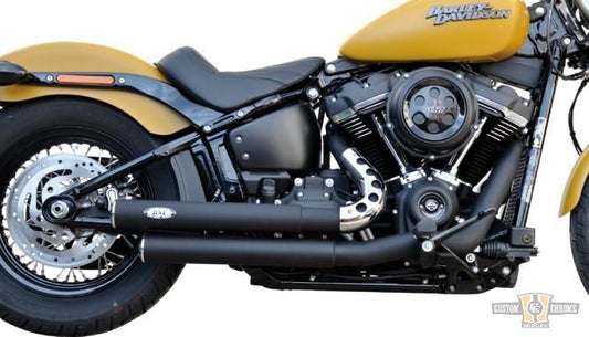 Top Chopp Staggered Exhaust System Polished For Harley-Davidson