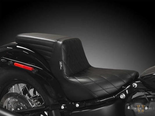 Basket Wave Seat Black Vinyl For Harley-Davidson