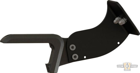 Medium Seitlicher Kennzeichenhalter Flat Black Powder Coated For Harley-Davidson