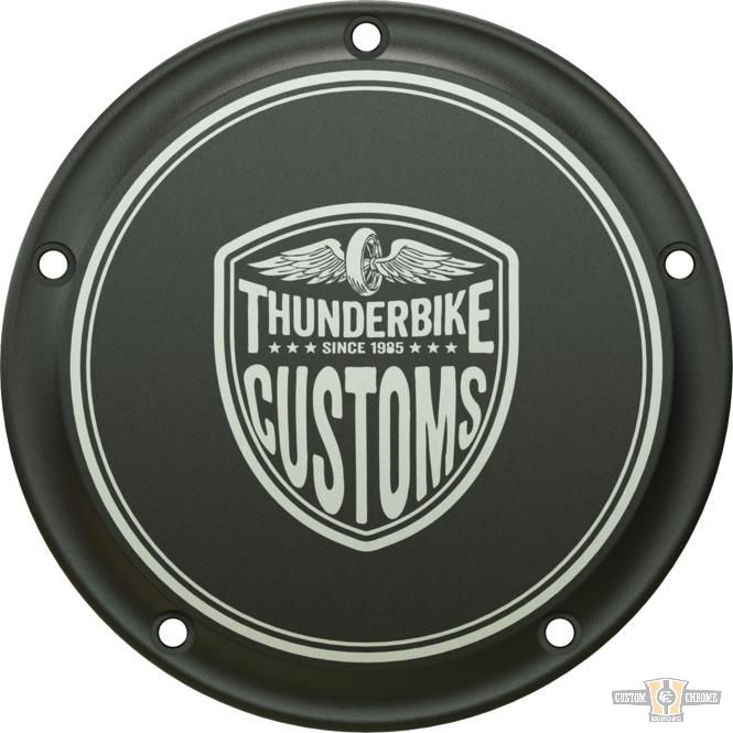 New Custom Clutch Cover Black Anodized For Harley-Davidson