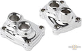 10-Gauge Lifter Block Covers Chrome For Harley-Davidson