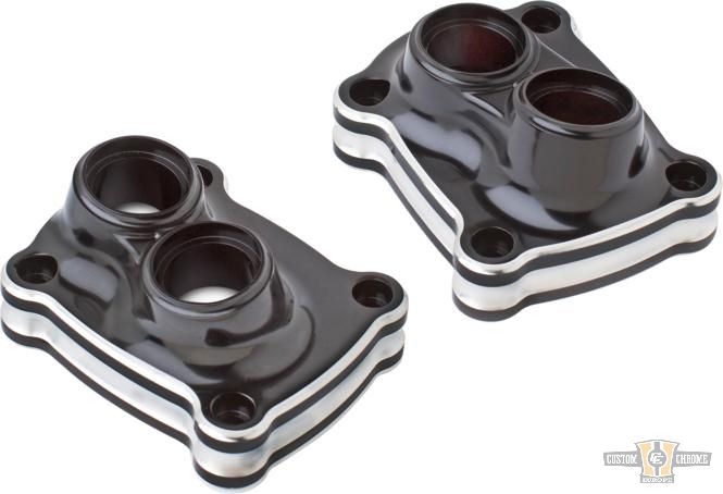 10-Gauge Lifter Block Covers Black Anodized For Harley-Davidson