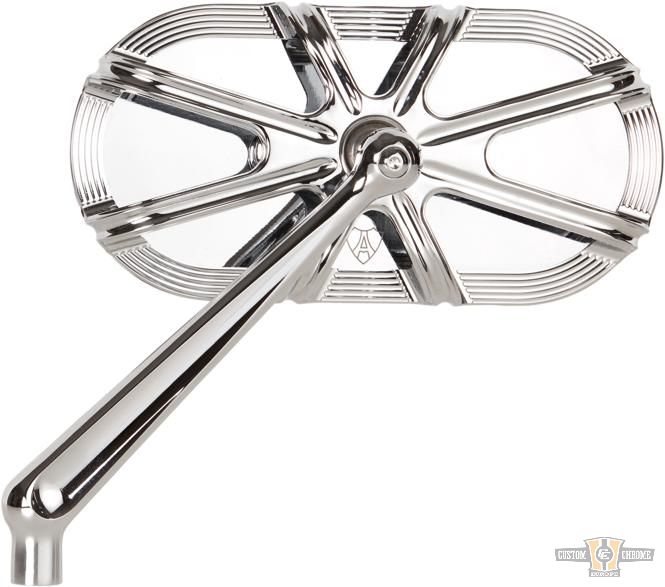 10-Gauge Forged Billet Mirror Chrome For Harley-Davidson