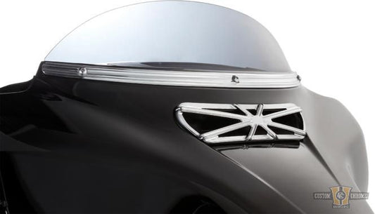 10-Gauge Forged Fairing Insert Chrome For Harley-Davidson