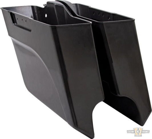 ABS Down-N-Out Stretched Saddlebag Black Right For Harley-Davidson