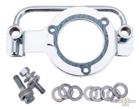 Breather Kit with Mounting Bracket Chrome For Harley-Davidson