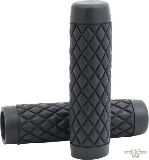 Knucks Grips Black 1" Cable operated Throttle By Wire For Harley-Davidson