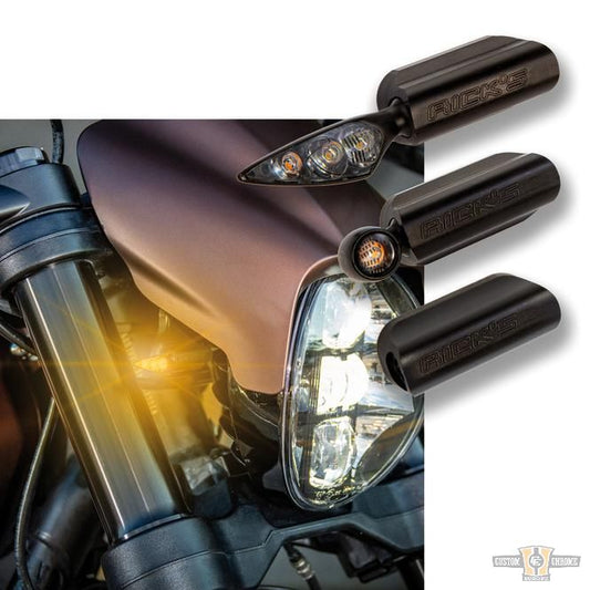 FXDR Front Turn Signal Mount Flat Black Satin For Harley-Davidson