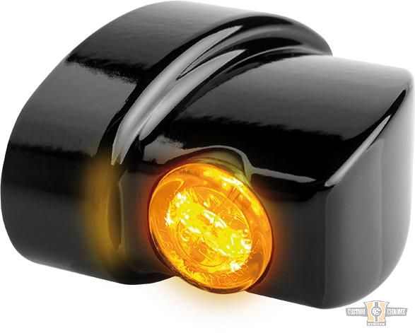 NANO Series Winglet LED Turn Signals Black Smoke LED For Harley-Davidson