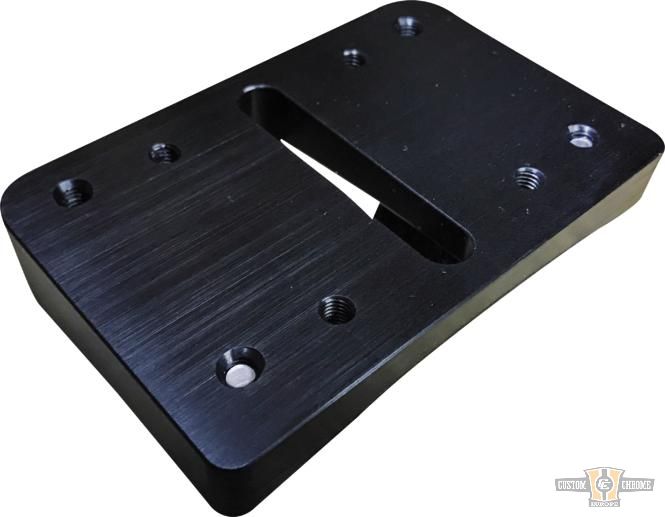 Blokks License Plate Mounting Adapter Black Anodized For Harley-Davidson