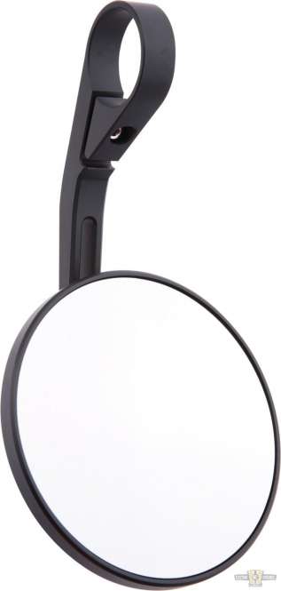 Conero 2 Bar End Mirror Black, Anodized For Harley-Davidson