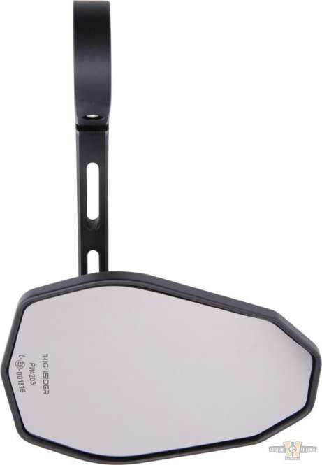 Victory-Blast Bar End Mirror Black For Harley-Davidson