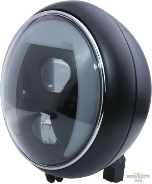 Yuma 2 Type 8 7" Headlight Black Reflector LED For Harley-Davidson