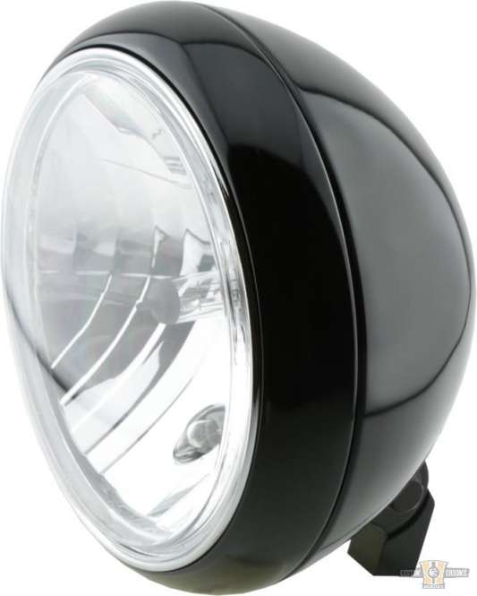 Yuma 2 7" Headlight Black H4 For Harley-Davidson
