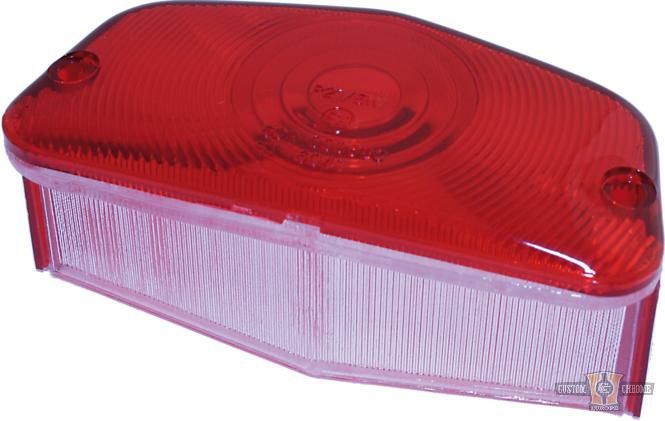 Taillight Lucas Style Replacement Glass Red For Harley-Davidson