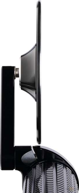 mo.view street Bar End Mirror Black, Anodized For Harley-Davidson