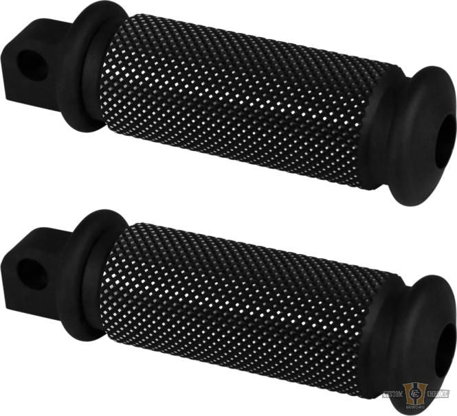 Base Rubber Fußrasten-Set Black Cut For Harley-Davidson