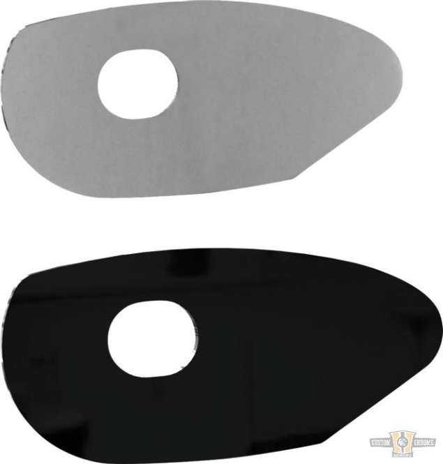 Street Bob and Slim Turn Signal Adapter Black Powder Coated For Harley-Davidson