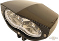Time Crack Headlight Black For Harley-Davidson