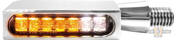 Blokk-Line LED Turn Signal/Position Light Chrome Smoke LED For Harley-Davidson