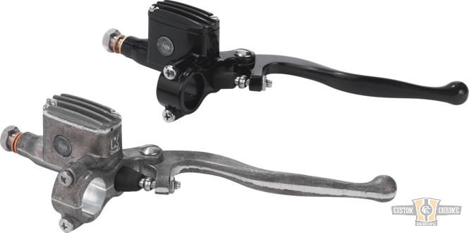 Classic Master Cylinder Kit Black, 14 mm, Anodized For Harley-Davidson