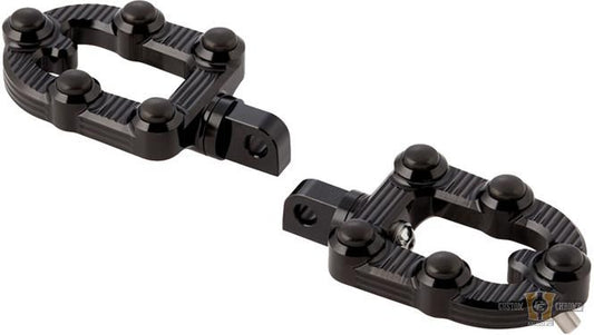 MX Footpegs Black, Anodized For Harley-Davidson