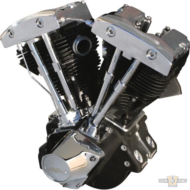 Shovelhead 96" Black Engine Black For Harley-Davidson